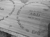 Custom Cutting/Serving Lazy Susan Board 4 small