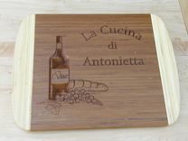 Engraved Bamboo Cutting Board - Personalize With Your Logo 1 small