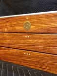 Cocobolo And Maple Wood Tie Boxes With Black Water Buffalo Horn 3 small