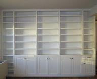 Built-In Painted Bookcase 1 small