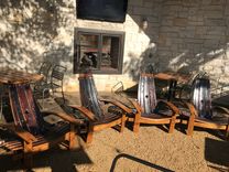 Wine Barrel Stave Adirondack Chairs 2 small