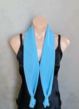 Crystal Blue Chiffon Scarf 4 small