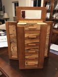 Cherry Jewelry Box With Spalted Maple And Pecan Accent 4 small