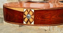Pinol Guitars And Ukuleles Style Om-000  Solid Cocobolo Rosewood Body/ Mahogany Top (Free Shipping) 6 small