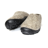 Mens Felted Wool Loafers Organic Beige 5 small