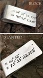 Sterling Silver - Shiny Or Rustic Money Clip 2 small
