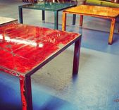 Steel Coffee Tables With Multi-Layered Color Punch! 1 small