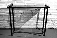 Steel And Oak Floating Console/Entry Table 3 small