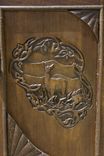 Rustic Walnut Carved Cabinet 2 small