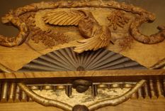 Adirondack Rustic Armoire Cabinet With Owl Carvings 4 small