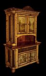Rustic Hutch With Oil Paintings 3 small