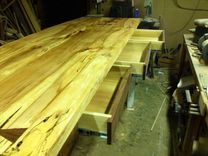 Maple Slab Top Kitchen Island 1 small