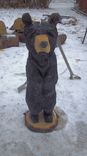 Chainsaw Carved Standing Black Bear 1 small
