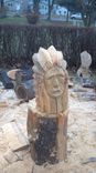 Indian Chief Bust Chainsaw Sculpture 1 small
