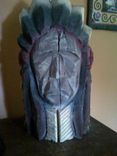 Indian Chief Bust Chainsaw Sculpture 2 small