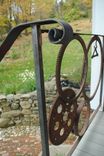 Forged Iron Wagon/Gear Wheel Railing 2 small