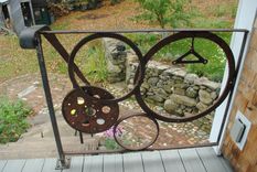 Forged Iron Wagon/Gear Wheel Railing 3 small
