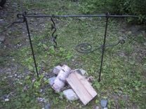 Forged Iron Camp Fire Cook Set 2 small