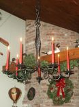 Forged Iron Candle Chandelier 2 small