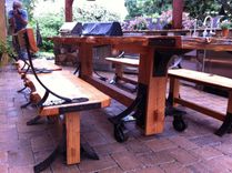 Outdoor Dining Table Castors & Hardware 2 small