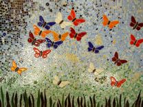 Wall Decor Butterfly Mosaic I 3 small