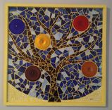 Wall Decor Tree Mosaic With Colored Rondelles 1 small