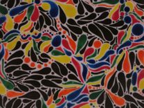 Wall Decor Glass Painting Peacock Colors 4 small