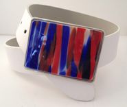 Fused Glass Belt Buckle 1 small