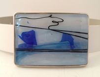 Fused Glass Belt Buckle 1 small