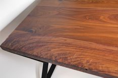 L Desk - Walnut Desk- Midcentury Modern- Metal Base 4 small