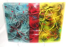 Red Blue Yellow Platter 2 small