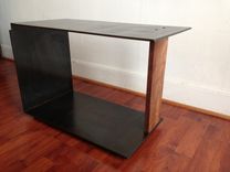 Szk Metals 'Xy' Modern Minimalist Sculptural Metal Coffee / Side Table 3 small