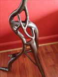 Abstract Sculptural Forged Steel End / Pedestal Table 7 small