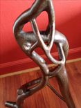 Abstract Sculptural Forged Steel End / Pedestal Table 10 small
