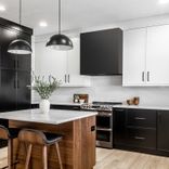 Akicon 30" Stainless Steel Range Hood, Modern Box Kitchen Hood With Powerful Vent Motor, Wall Mount 2 small