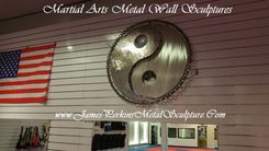Martial Arts Metal Wall Sculptures & Metal Decor 1 small