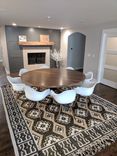 Custom Round Walnut Table With Three-Point Pedestal 3 small