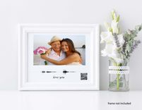 Voice Recording Gift, Qr Code Sign, Sympathy Gift, Wood Framed With Photo, Personalized In Memory 3 small