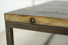 Industrial Wood Coffee Table With Metal Legs 2 small