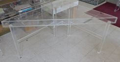 Acrylic Corner Desk - Hand Crafted, Made To Order, Vast Variety Of Size And Color Options 6 small