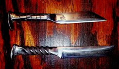 Custom Railroad Spike Knives 5 small