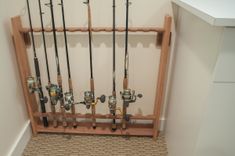 Angler's Custom Workstation/Desk With Rod Racks 6 small