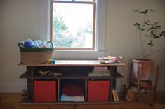 Book/Toy Storage With Reclaimed Wood 2 small