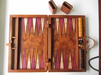 Koa Inlaid Backgammon Set 1 small