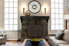 Steel Mantel - Custom Brass Detail 1 small