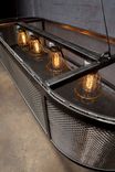 Custom Basket Light Fixture, Stainless Mesh 2 small