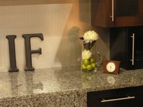 Cubist Cabinets Kitchen Modern Clean In Tiger Maple & Glass - Expresso & Coffee Stains 4 small