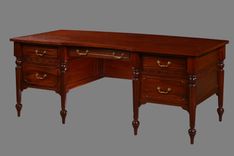 Atticus Desk In Mahogany / 40'S Retro 1 small