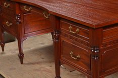 Atticus Desk In Mahogany / 40'S Retro 4 small