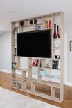 Lexington Room Divider / Bookshelf / Tv Stand 2 small